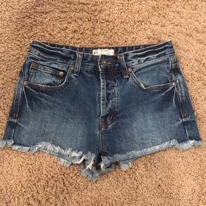 Free People jean shorts cutoff size 24